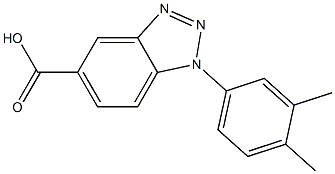 1-(3,4-dimethylphenyl)-1H-1,2,3-benzotriazole-5-carboxylic acid Structure
