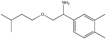 1-(3,4-dimethylphenyl)-2-(3-methylbutoxy)ethan-1-amine Struktur