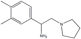 1-(3,4-dimethylphenyl)-2-(pyrrolidin-1-yl)ethan-1-amine Structure