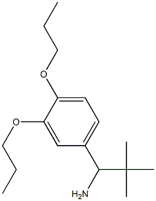1-(3,4-dipropoxyphenyl)-2,2-dimethylpropan-1-amine Structure