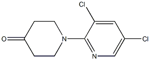 1-(3,5-dichloropyridin-2-yl)piperidin-4-one Struktur