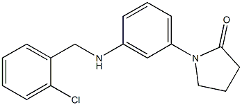 1-(3-{[(2-chlorophenyl)methyl]amino}phenyl)pyrrolidin-2-one 结构式