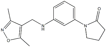 1-(3-{[(3,5-dimethyl-1,2-oxazol-4-yl)methyl]amino}phenyl)pyrrolidin-2-one Structure