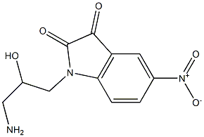 1-(3-amino-2-hydroxypropyl)-5-nitro-2,3-dihydro-1H-indole-2,3-dione