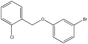 1-(3-bromophenoxymethyl)-2-chlorobenzene,,结构式