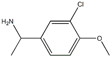 1-(3-chloro-4-methoxyphenyl)ethan-1-amine,,结构式