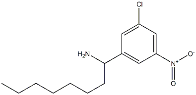 1-(3-chloro-5-nitrophenyl)octan-1-amine Structure