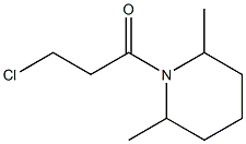 1-(3-chloropropanoyl)-2,6-dimethylpiperidine 结构式