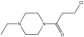 1-(3-chloropropanoyl)-4-ethylpiperazine 化学構造式