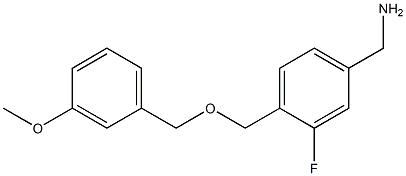 1-(3-fluoro-4-{[(3-methoxybenzyl)oxy]methyl}phenyl)methanamine|