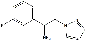 1-(3-fluorophenyl)-2-(1H-pyrazol-1-yl)ethan-1-amine Structure