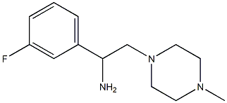 1-(3-fluorophenyl)-2-(4-methylpiperazin-1-yl)ethan-1-amine Structure
