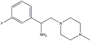 1-(3-fluorophenyl)-2-(4-methylpiperazin-1-yl)ethan-1-amine,,结构式