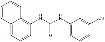 1-(3-hydroxyphenyl)-3-naphthalen-1-ylurea Structure