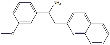 1-(3-methoxyphenyl)-2-(quinolin-2-yl)ethan-1-amine,,结构式