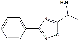 1-(3-phenyl-1,2,4-oxadiazol-5-yl)ethan-1-amine Struktur