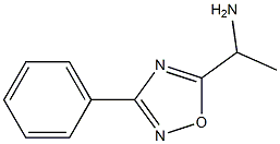 1-(3-phenyl-1,2,4-oxadiazol-5-yl)ethan-1-amine 结构式