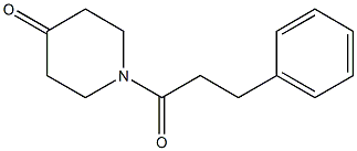 1-(3-phenylpropanoyl)piperidin-4-one Struktur