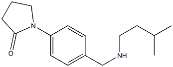 1-(4-{[(3-methylbutyl)amino]methyl}phenyl)pyrrolidin-2-one 结构式