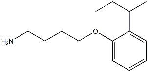 1-(4-aminobutoxy)-2-(butan-2-yl)benzene 化学構造式