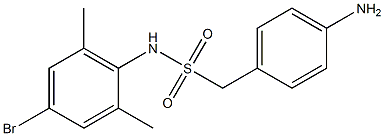 1-(4-aminophenyl)-N-(4-bromo-2,6-dimethylphenyl)methanesulfonamide