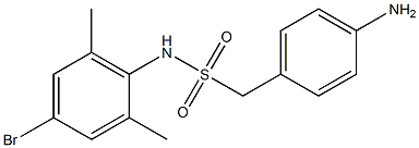 1-(4-aminophenyl)-N-(4-bromo-2,6-dimethylphenyl)methanesulfonamide|