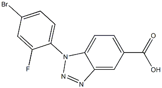 1-(4-bromo-2-fluorophenyl)-1H-1,2,3-benzotriazole-5-carboxylic acid Structure