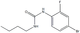 1-(4-bromo-2-fluorophenyl)-3-butylurea,,结构式
