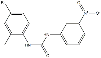 1-(4-bromo-2-methylphenyl)-3-(3-nitrophenyl)urea Structure