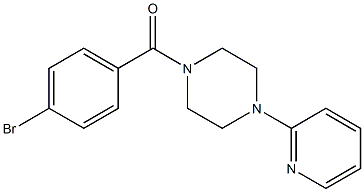 1-(4-bromobenzoyl)-4-pyridin-2-ylpiperazine Structure