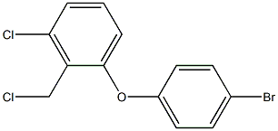 1-(4-bromophenoxy)-3-chloro-2-(chloromethyl)benzene Structure