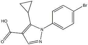 1-(4-bromophenyl)-5-cyclopropyl-1H-pyrazole-4-carboxylic acid Structure