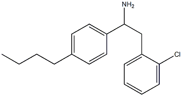 1-(4-butylphenyl)-2-(2-chlorophenyl)ethan-1-amine Structure