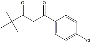 1-(4-chlorophenyl)-4,4-dimethylpentane-1,3-dione Structure