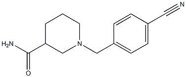 1-(4-cyanobenzyl)piperidine-3-carboxamide 结构式