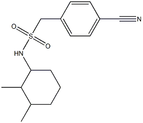 1-(4-cyanophenyl)-N-(2,3-dimethylcyclohexyl)methanesulfonamide,,结构式