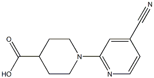 1-(4-cyanopyridin-2-yl)piperidine-4-carboxylic acid|