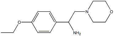 1-(4-ethoxyphenyl)-2-morpholin-4-ylethanamine,,结构式