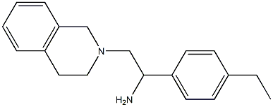 1-(4-ethylphenyl)-2-(1,2,3,4-tetrahydroisoquinolin-2-yl)ethan-1-amine Structure