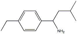 1-(4-ethylphenyl)-3-methylbutan-1-amine Structure