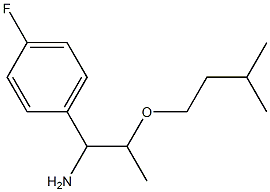 1-(4-fluorophenyl)-2-(3-methylbutoxy)propan-1-amine Struktur