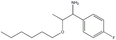 1-(4-fluorophenyl)-2-(hexyloxy)propan-1-amine Struktur