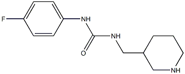 1-(4-fluorophenyl)-3-(piperidin-3-ylmethyl)urea 结构式