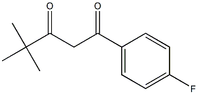 1-(4-fluorophenyl)-4,4-dimethylpentane-1,3-dione Struktur