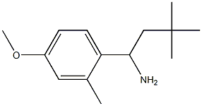 1-(4-methoxy-2-methylphenyl)-3,3-dimethylbutan-1-amine Struktur