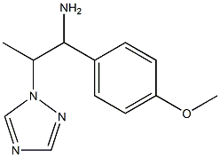 1-(4-methoxyphenyl)-2-(1H-1,2,4-triazol-1-yl)propan-1-amine 结构式