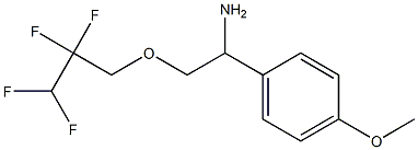 1-(4-methoxyphenyl)-2-(2,2,3,3-tetrafluoropropoxy)ethan-1-amine Struktur