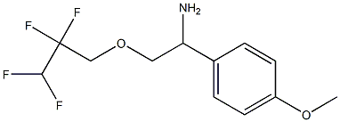 1-(4-methoxyphenyl)-2-(2,2,3,3-tetrafluoropropoxy)ethan-1-amine,,结构式