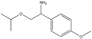 1-(4-methoxyphenyl)-2-(propan-2-yloxy)ethan-1-amine,,结构式