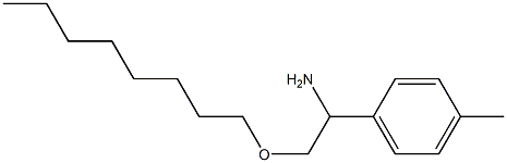 1-(4-methylphenyl)-2-(octyloxy)ethan-1-amine Struktur